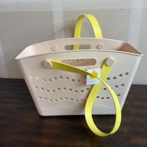 Stylish Cream and Yellow Tote Bag